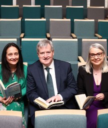 Minister Martin, Minister O’Donnell and Dr Audrey Whitty