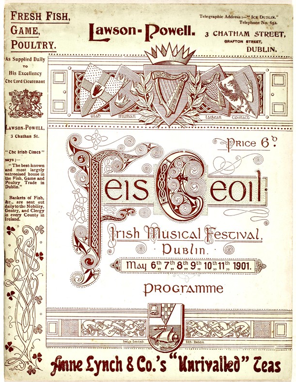 Feis Ceoil Programme, 6 to 11 May 1901