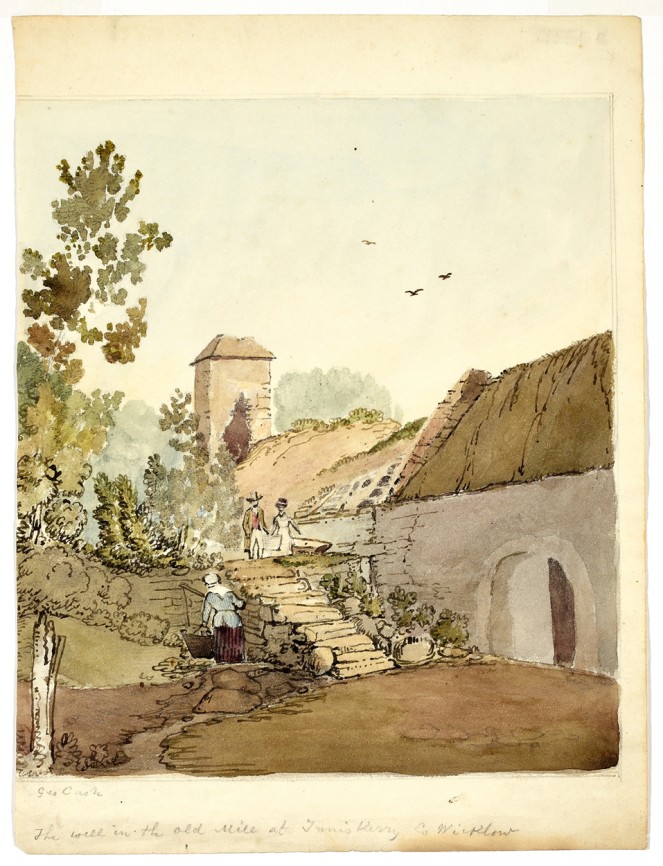 The well in the old mill at Inniskerry, Co. Wicklow by George Cash, ca. 1819. NLI call no.: ET 1839 TA