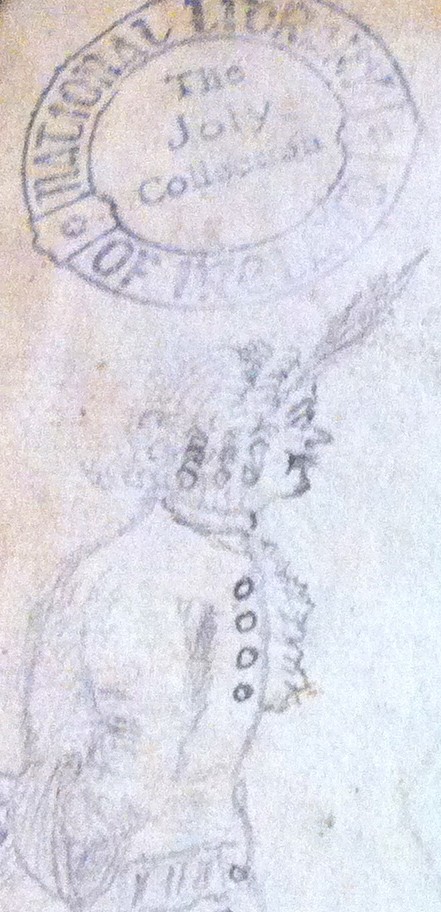 A very genteel lodger in our copy of Newton's Traité d'optique, 1720, NLI call no. J.535