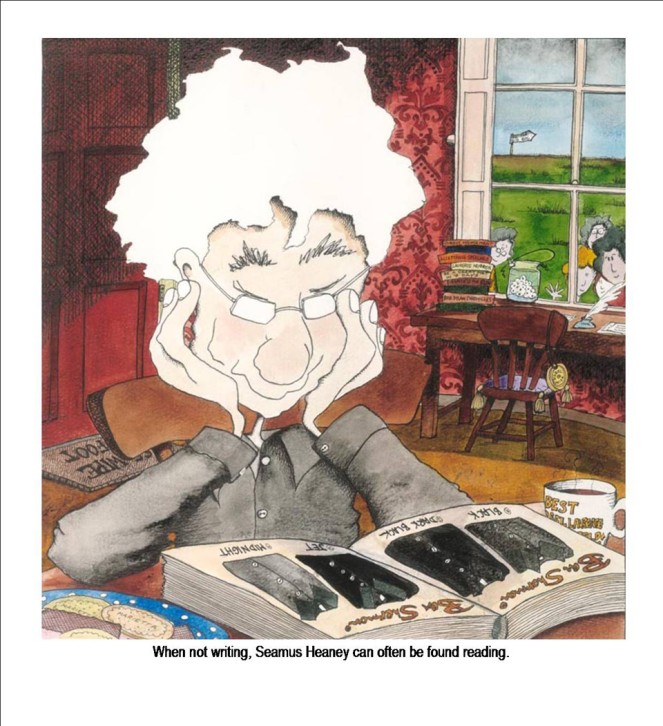 When not writing, Seamus Heaney can often be found reading. By Annie West.