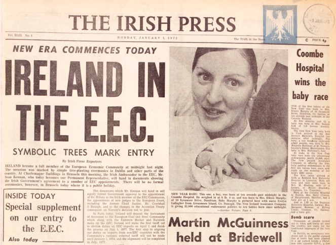 Irish Press, 1 January 1973