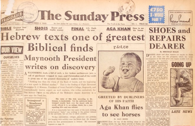 Cover of The Sunday Press, 4 September 1949