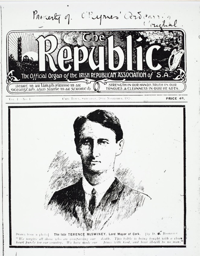 The very first issue of The Republic from Saturday, 20 November 1920