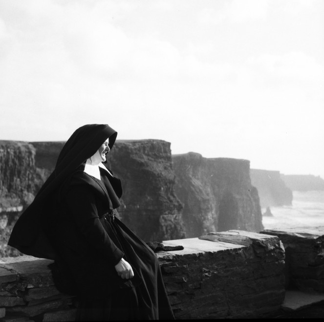 Nun at the Cliffs of Moher