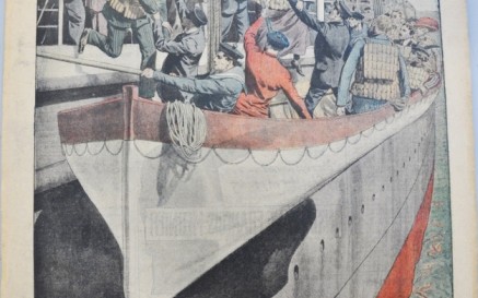 This illustration in our Prints & Drawings collection shows that safety lessons were learned following the sinking of the Titanic (supplement from the Parisian daily, Le Petit Journal, no. 16, June 1912)